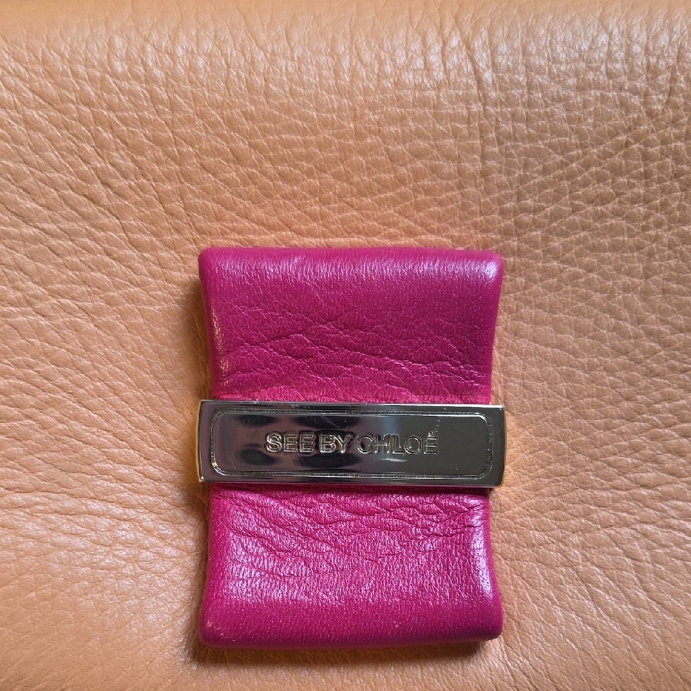 See By Chloe Tan and Pink Crossbody Bag - Picture 7 of 11